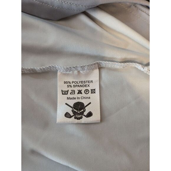 Tattoo Golf Men's L Polo Zone 18 Gray Blue Geometric Design Performance Active - Picture 4 of 11